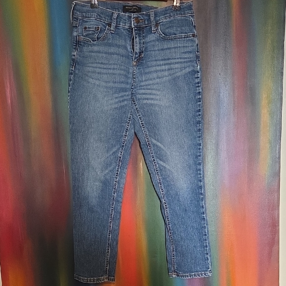 Banana Republic Mid-Wash Cropped Jeans